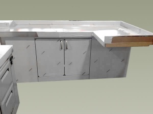 banchi piani bar inox